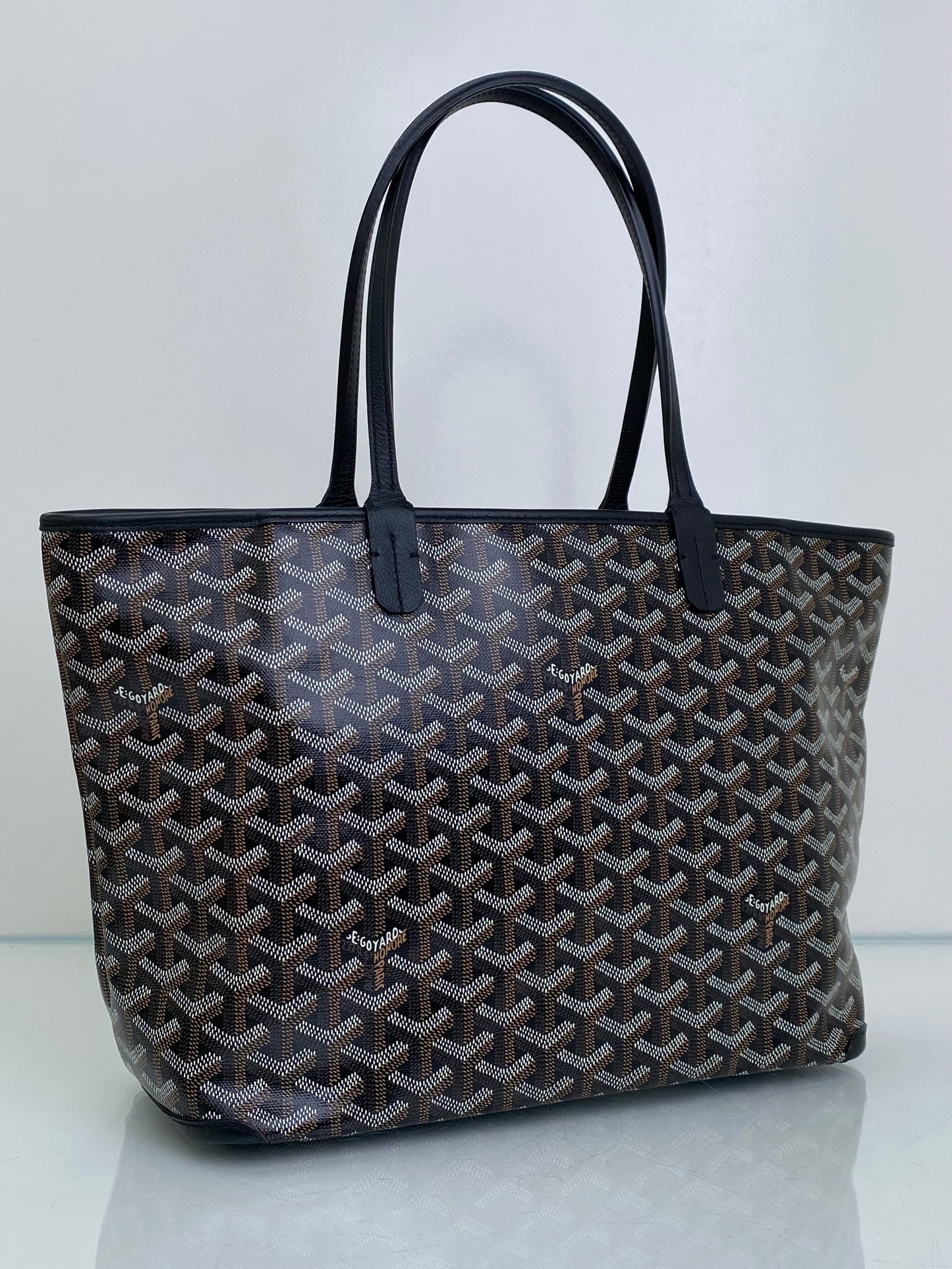 Goyard Black Artois PM Bag SHW