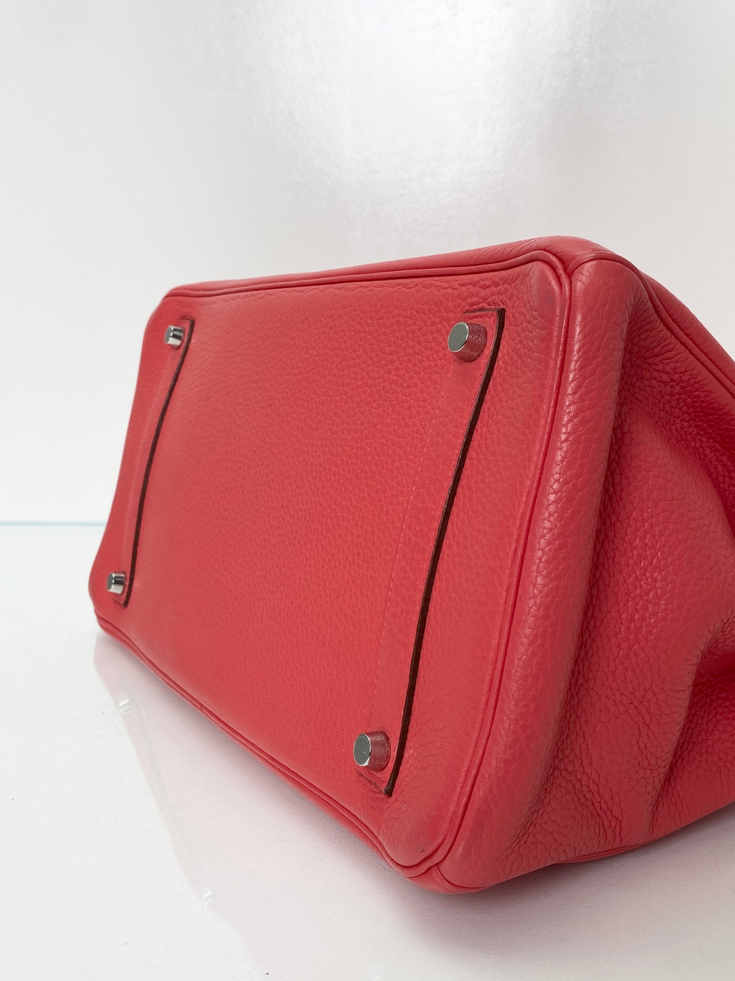 Hermes Birkin 35 Bougainvillea Clemence PHW #N