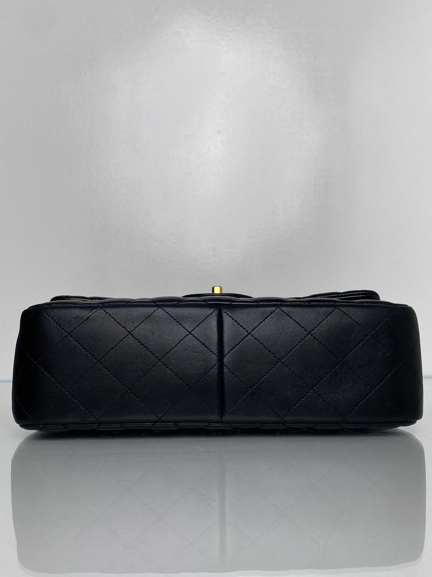 Chanel Black Lambskin Classic Jumbo Double Flap Bag GHW #14