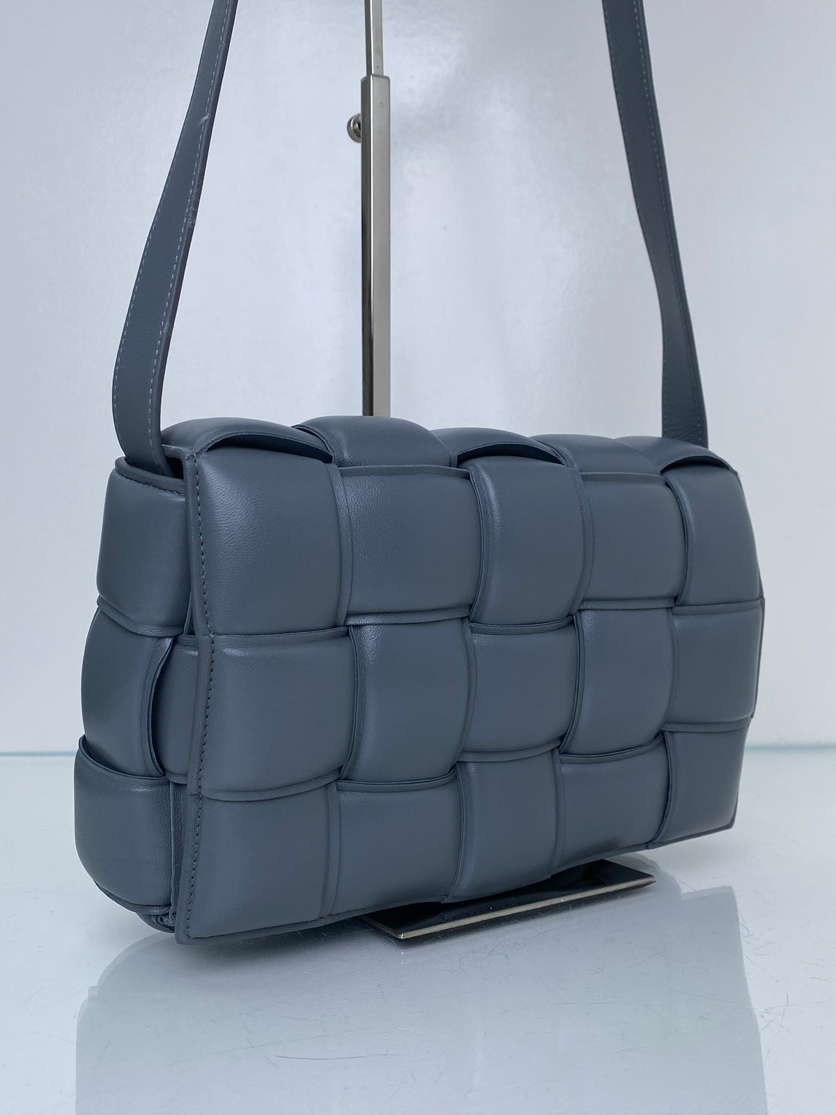 Bottega Veneta Thunder Grey Padded Cassette Bag GHW
