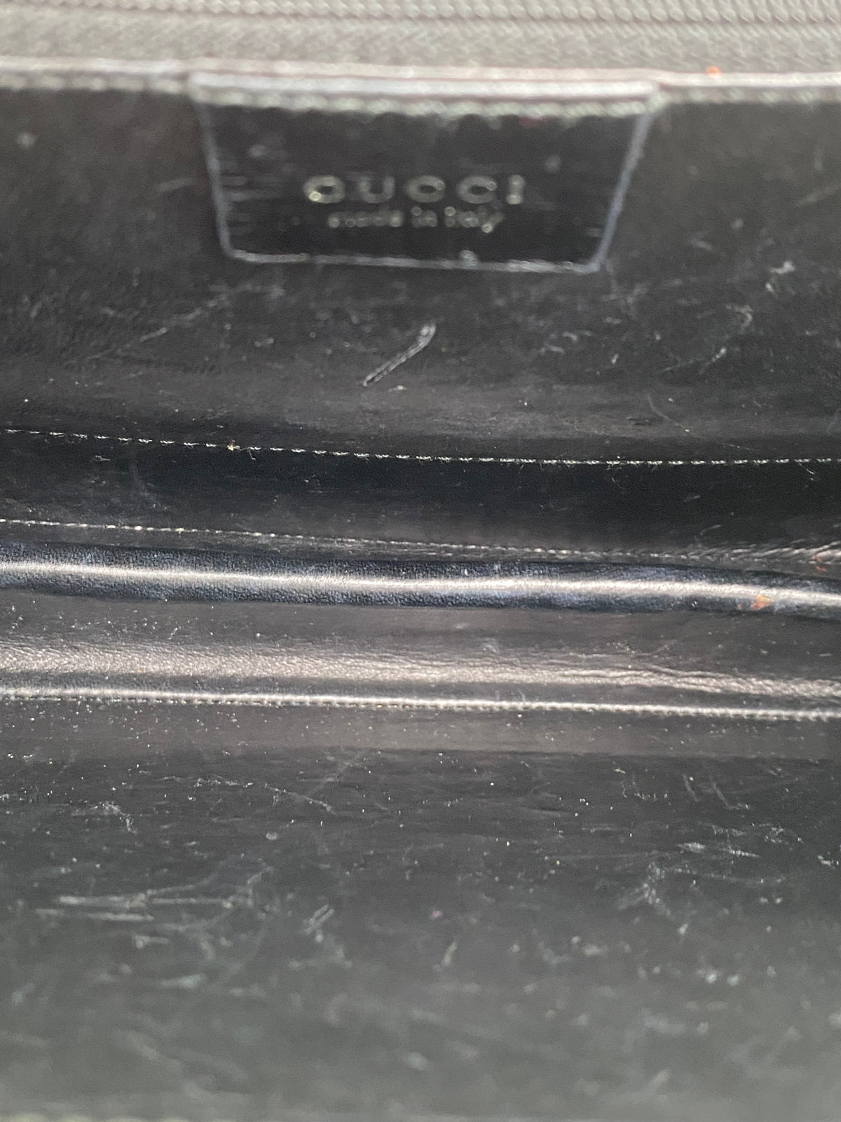 Gucci Vintage Black Crocodile Shoulder Bag SHW