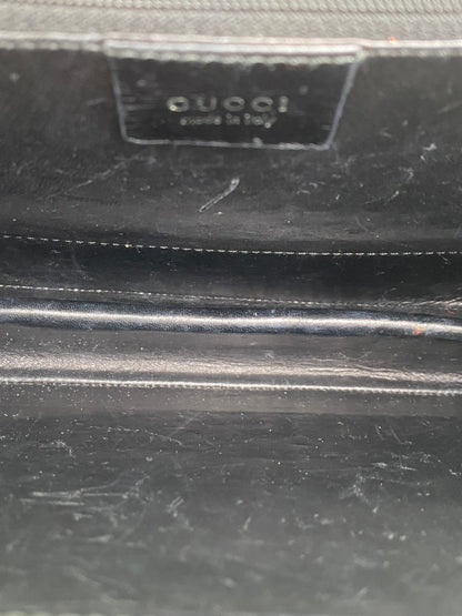 Gucci Vintage Black Crocodile Shoulder Bag SHW