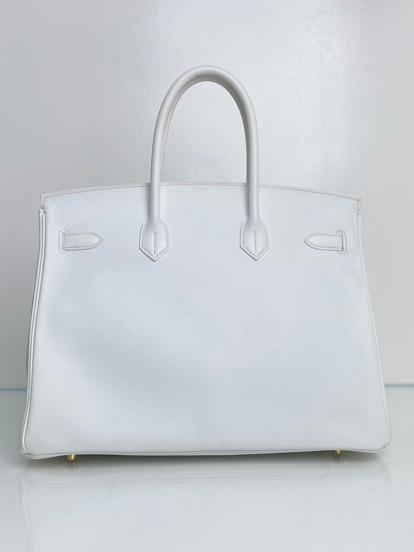 Hermes Birkin 35 White Epsom GHW #P