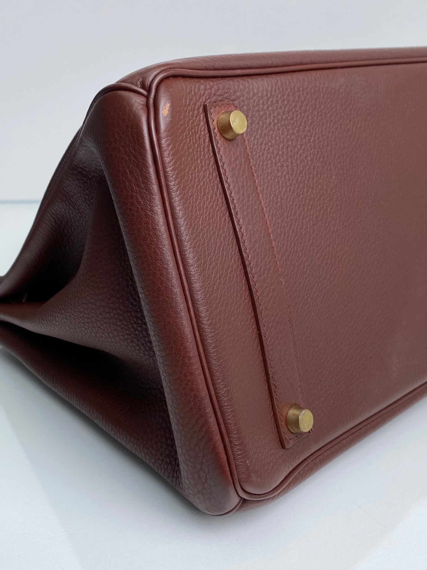 Hermes Birkin 35 Chocolate GHW #A Square