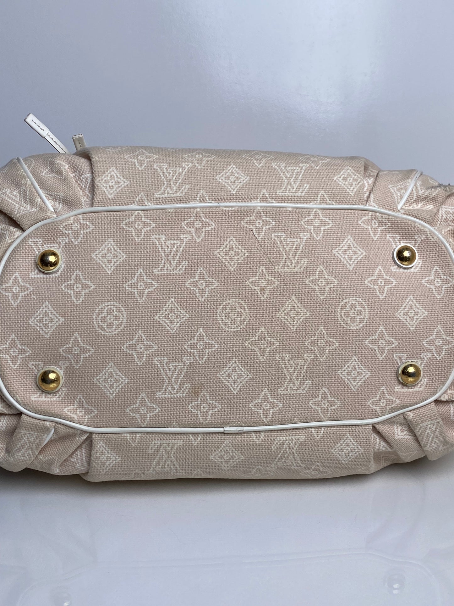 Louis Vuitton Tan & Cream Cabas Ipanema Monogram GM Tote Bag