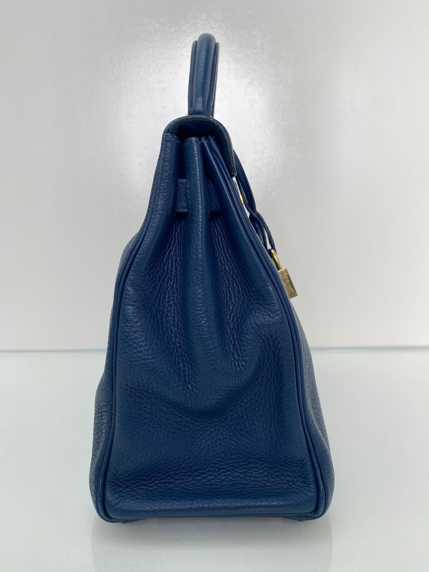 Hermes Birkin 32 Bleu Midnight Togo #Y Circle