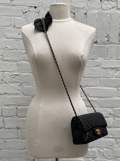 Chanel Black Quilted Lambskin Romance Mini Rectangular Classic Flap Bag GHW #30