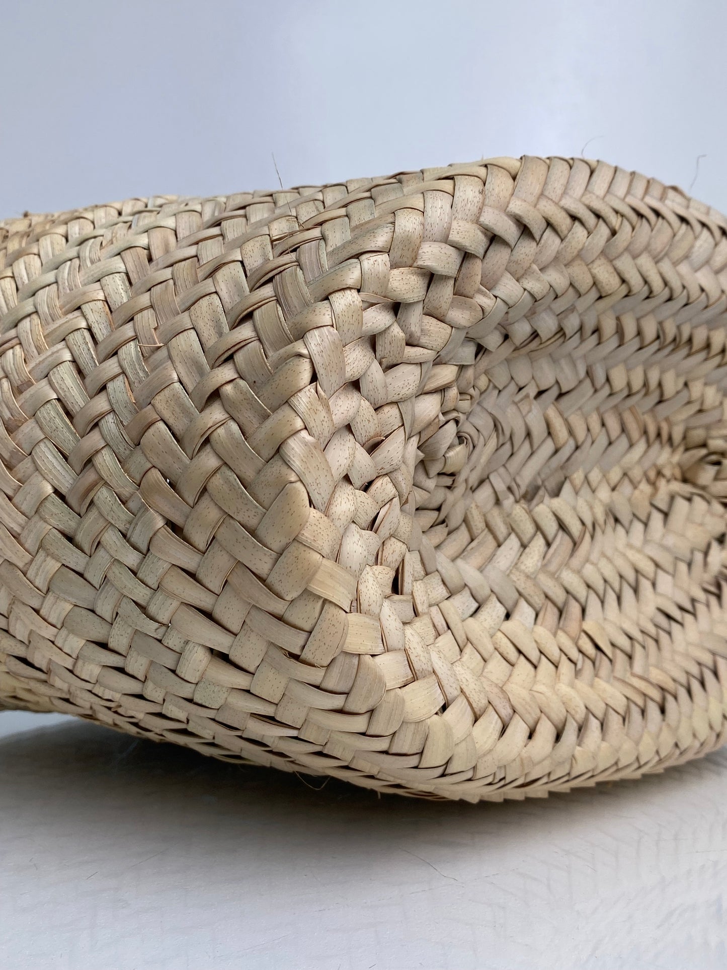 Celine Triomphe Tan & Brown Classic Panier Raffia Basket Bag