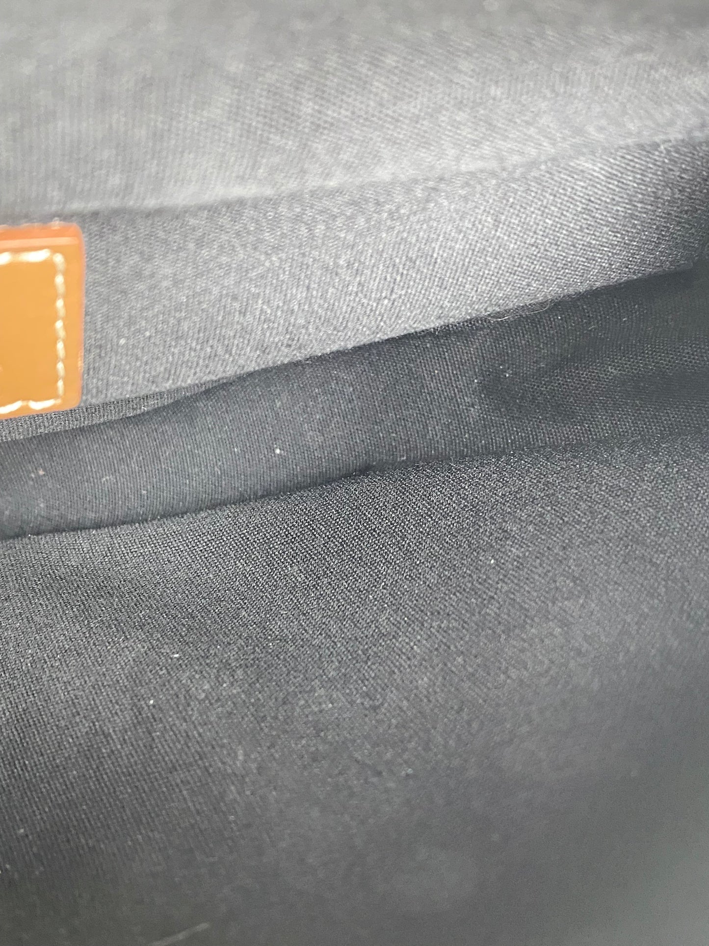 Christian Dior Diamond Logo Canvas Saddle Bag Taupe