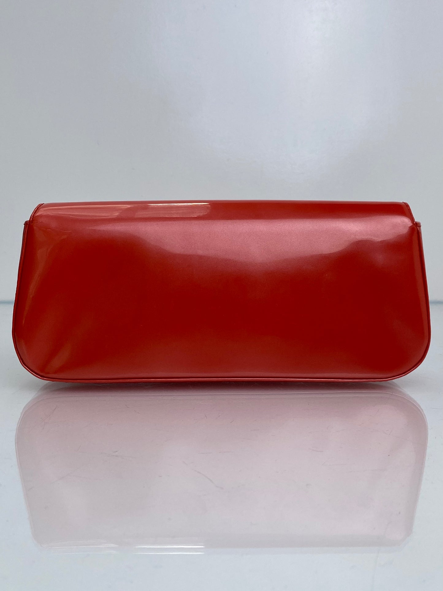Louis Vuitton Orange Sobe Vernis Clutch GHW