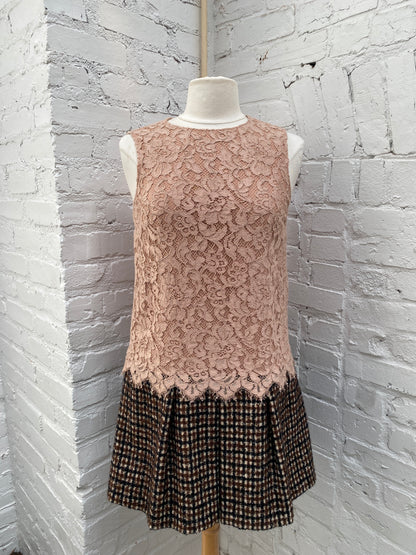 Dolce & Gabbana Lace/Wool Dress, 40 (As Is)