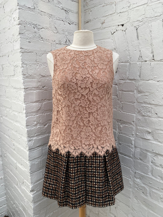 Dolce & Gabbana Lace/Wool Dress, 40 (As Is)