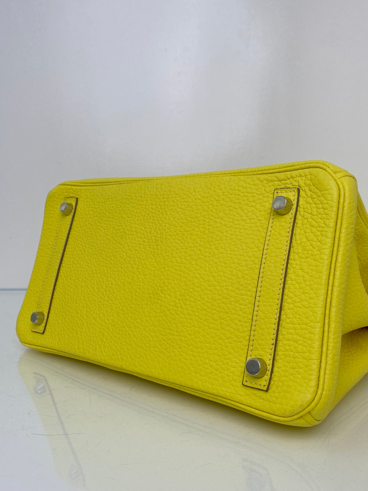 Hermes Birkin 30 Lime Clemence PHW #U