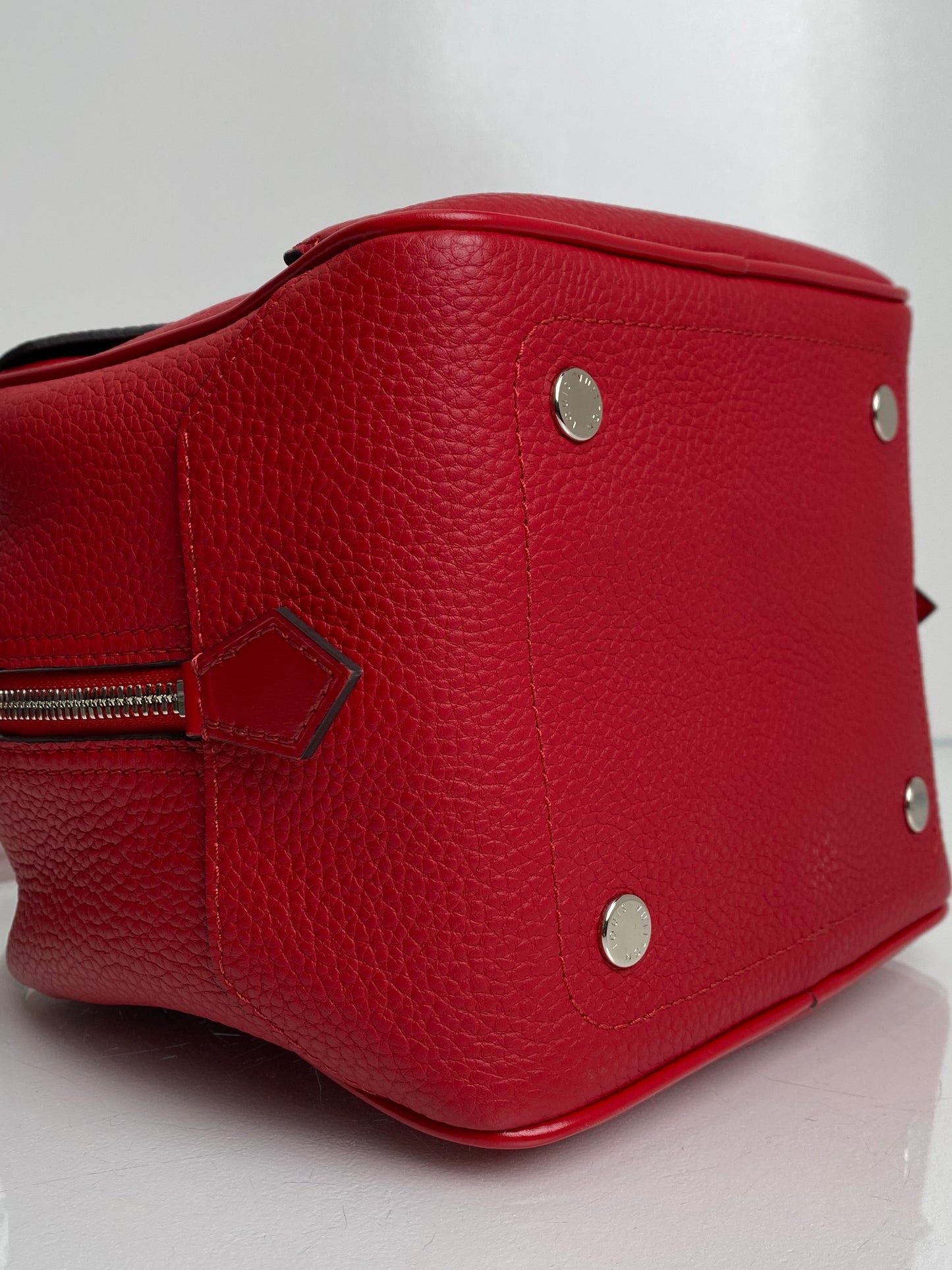 Louis Vuitton Red Nero Square Bag Taurillon Leather SHW