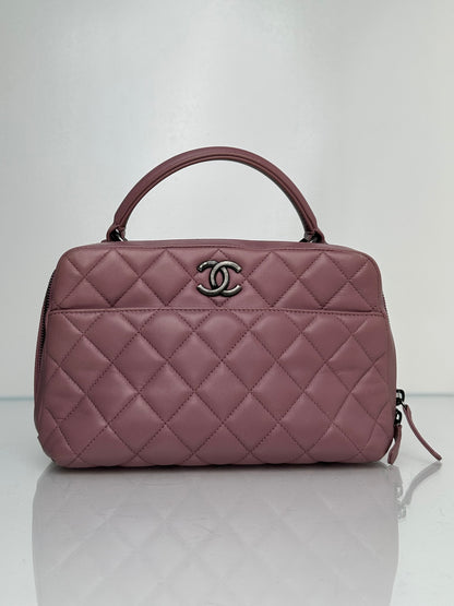 Chanel Mauve Lambskin Quilted Medium Trendy Bag RHW #21