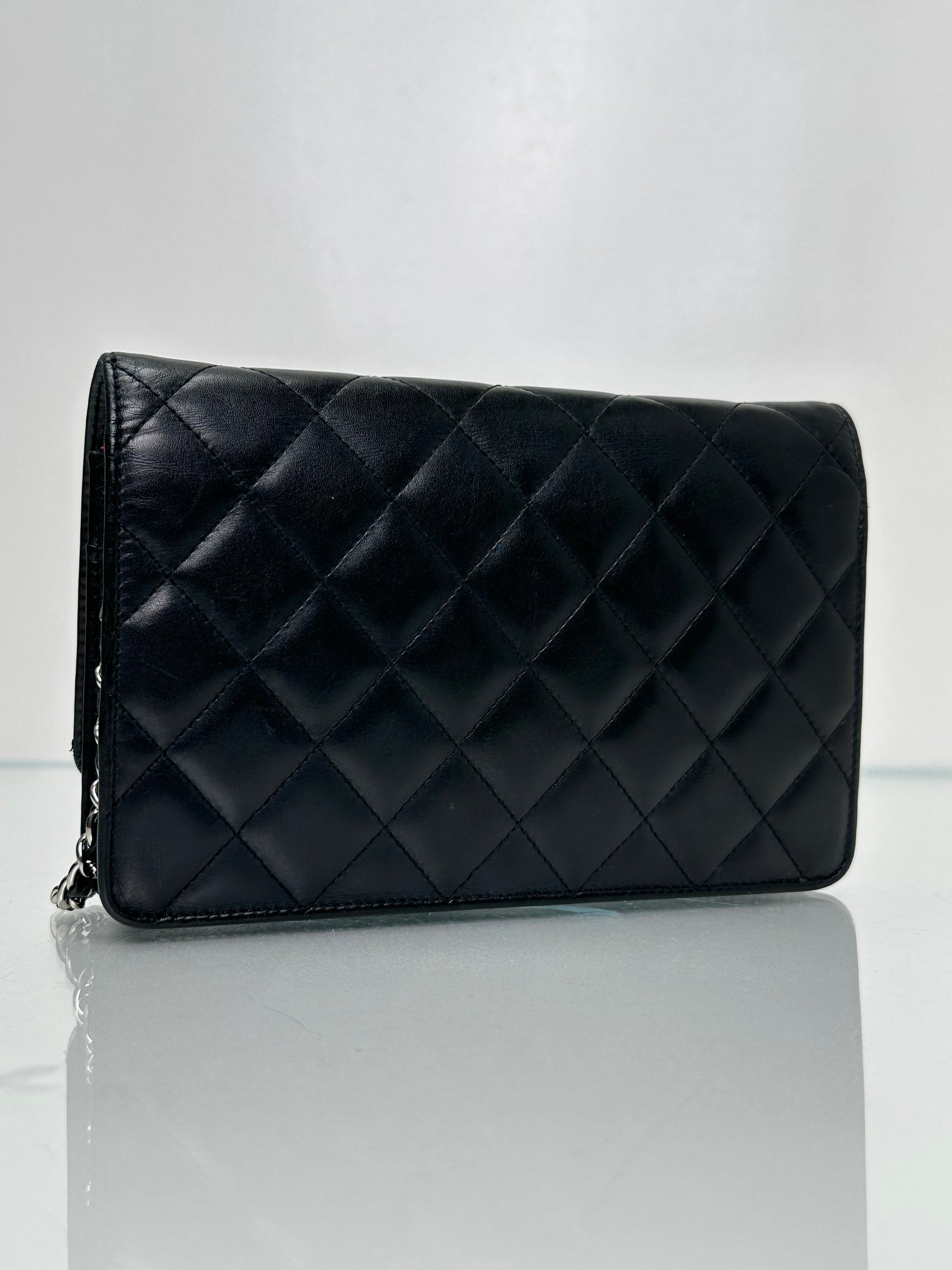 Chanel Black Quilted Cambon Wallet On Chain Bag SHW #15