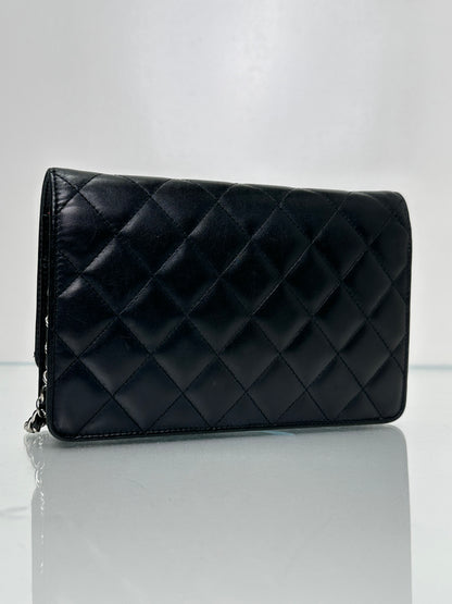 Chanel Black Quilted Cambon Wallet On Chain Bag SHW #15