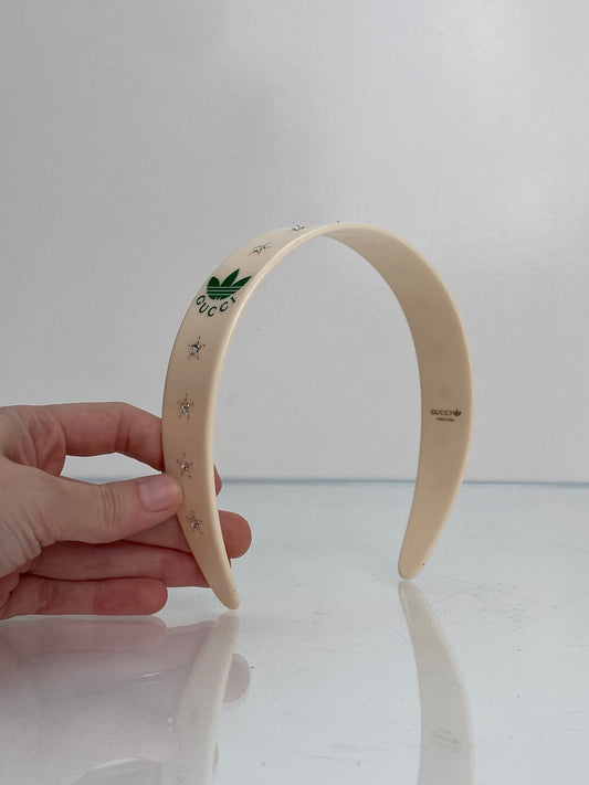 Gucci x Adidas White Crystal Headband