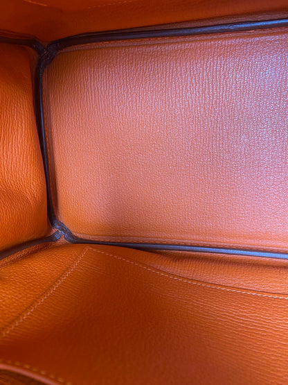 Hermes Birkin 30 Orange Poppy Epsom GHW #R