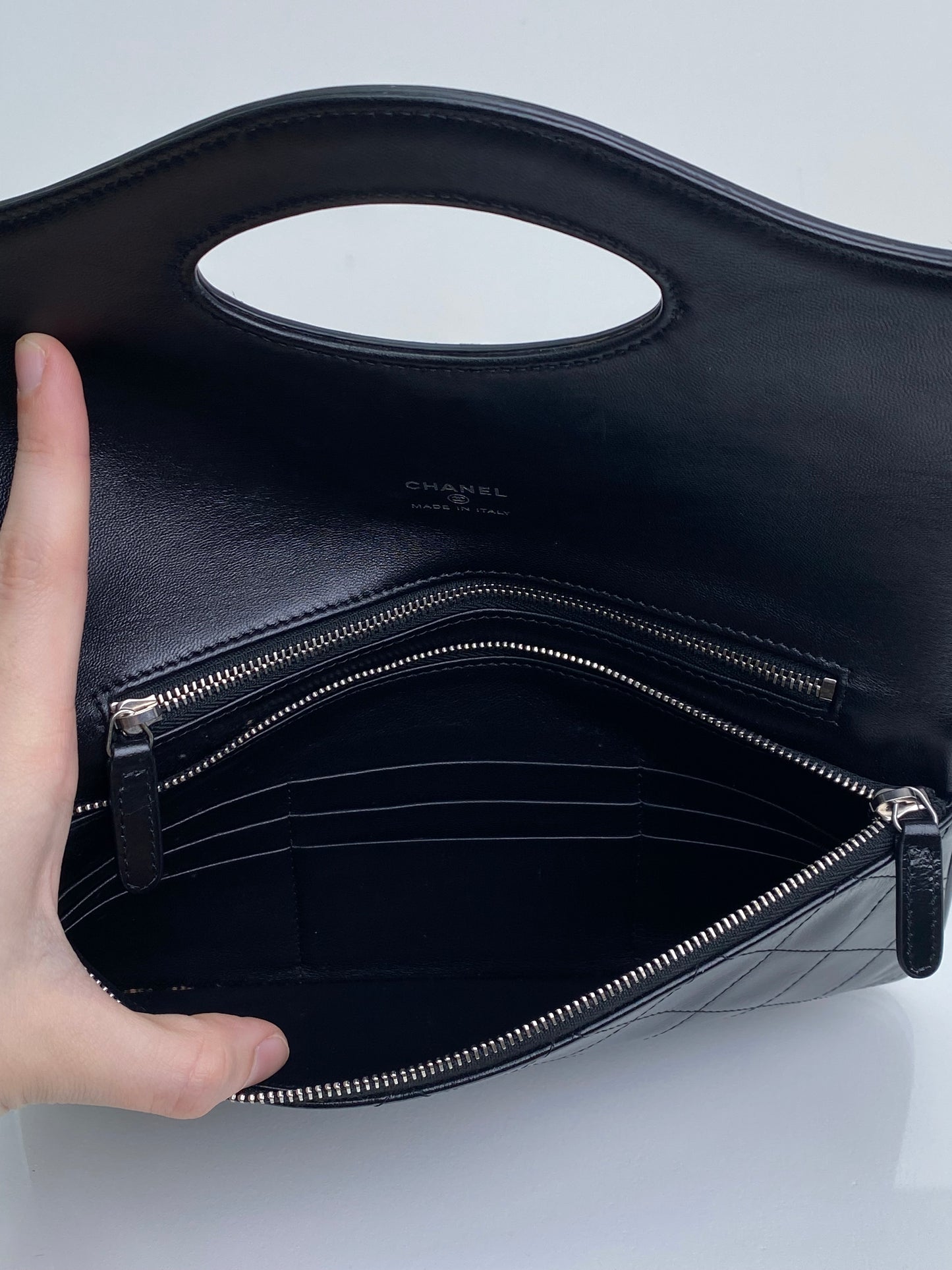 Chanel 31 Black Calfskin Clutch SHW