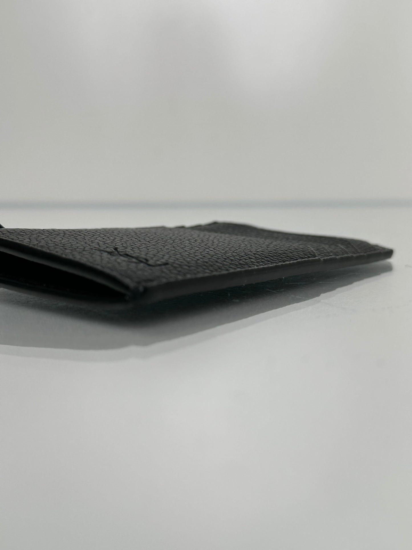 Saint  Laurent Black Zip Cardholder SHW
