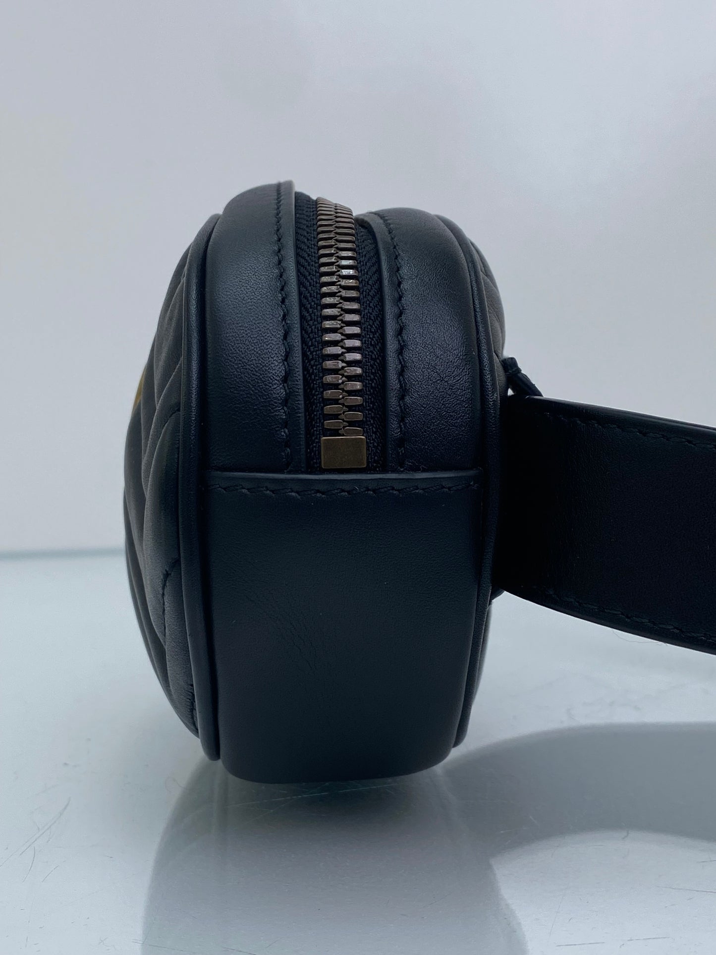 Gucci Black Marmont Belt Bag GHW, 95