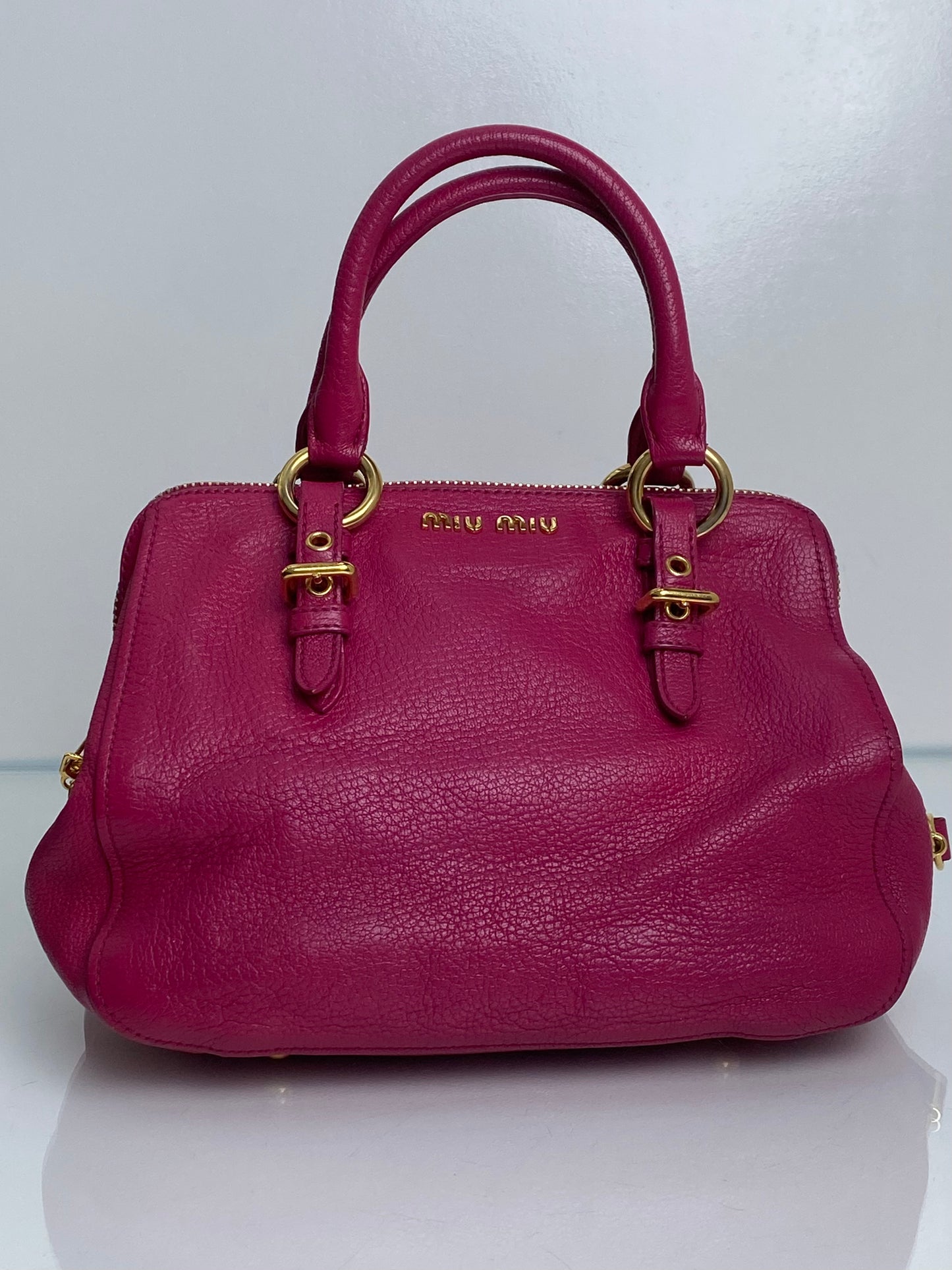 Miu Miu Pink Boston Bag GHW