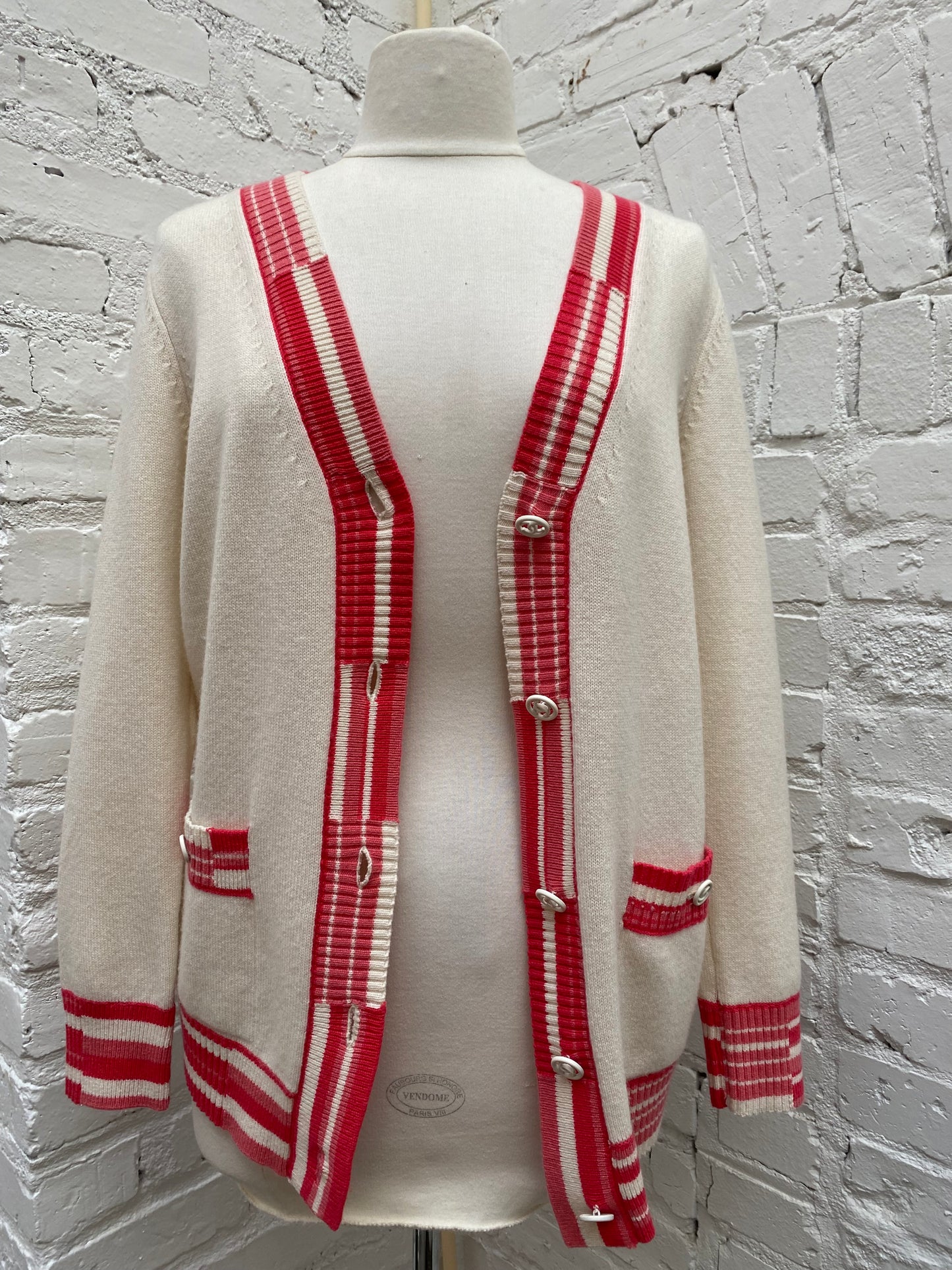 Chanel Deuville Biarritz Venise Cashmere Cardigan, 36