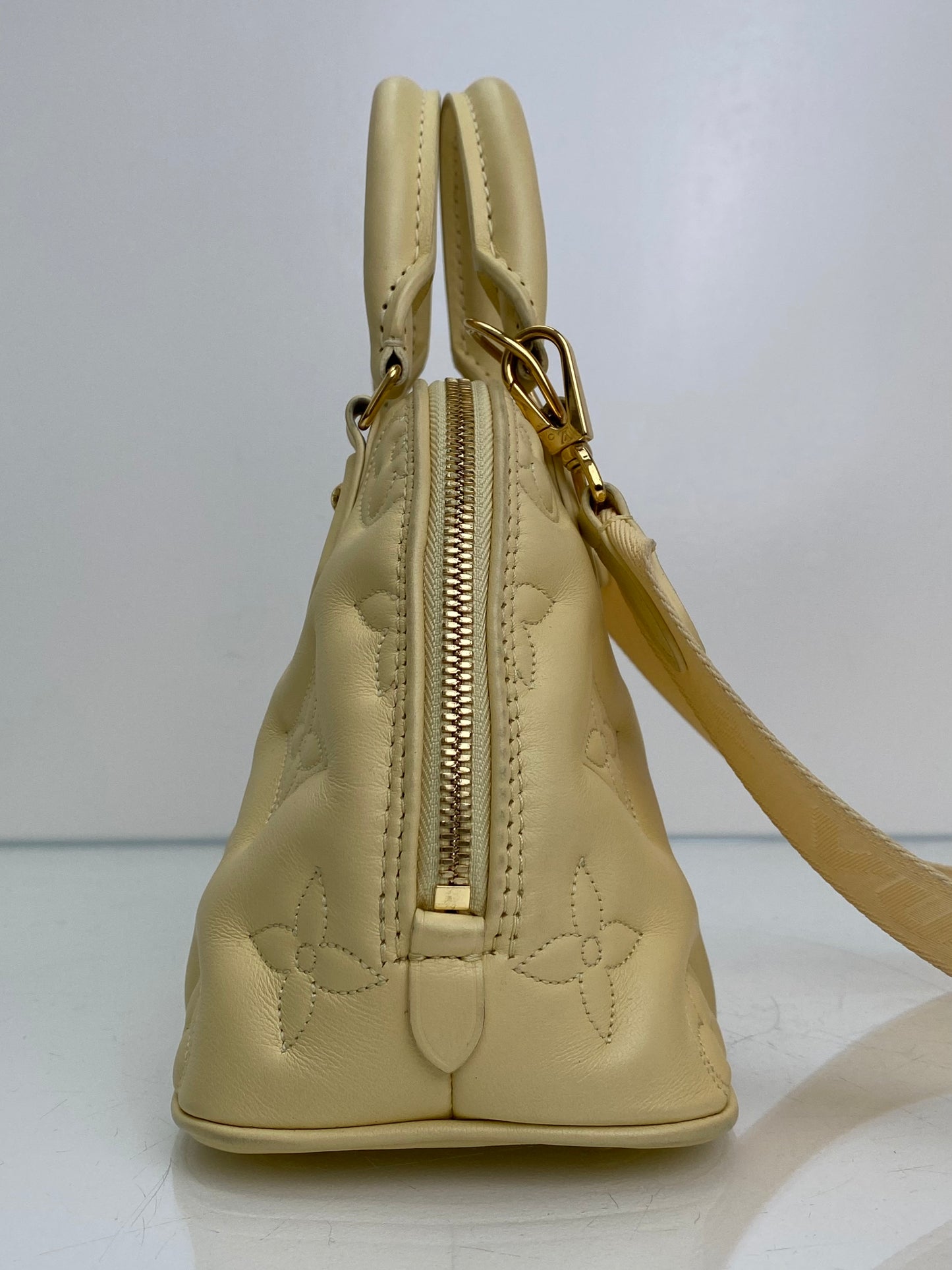 Louis Vuitton Yellow Bubblegram Alma BB Bag GHW