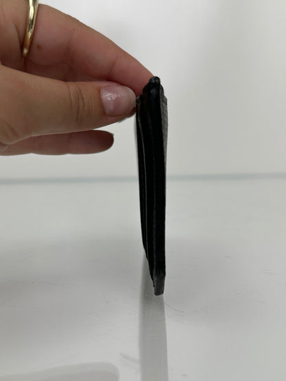 Saint  Laurent Black Zip Cardholder SHW