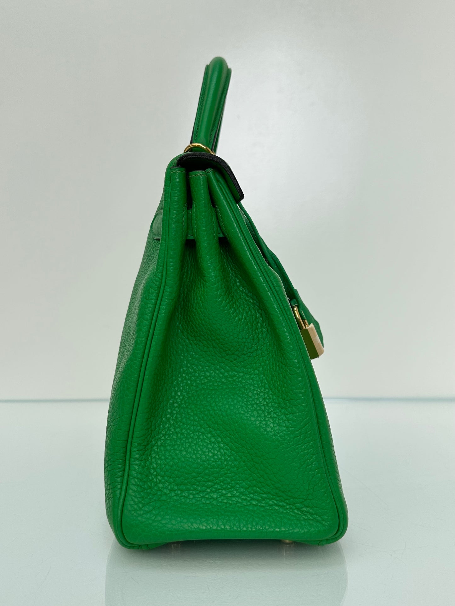 Hermes Kelly 32 Bamboo Clemence GHW #R