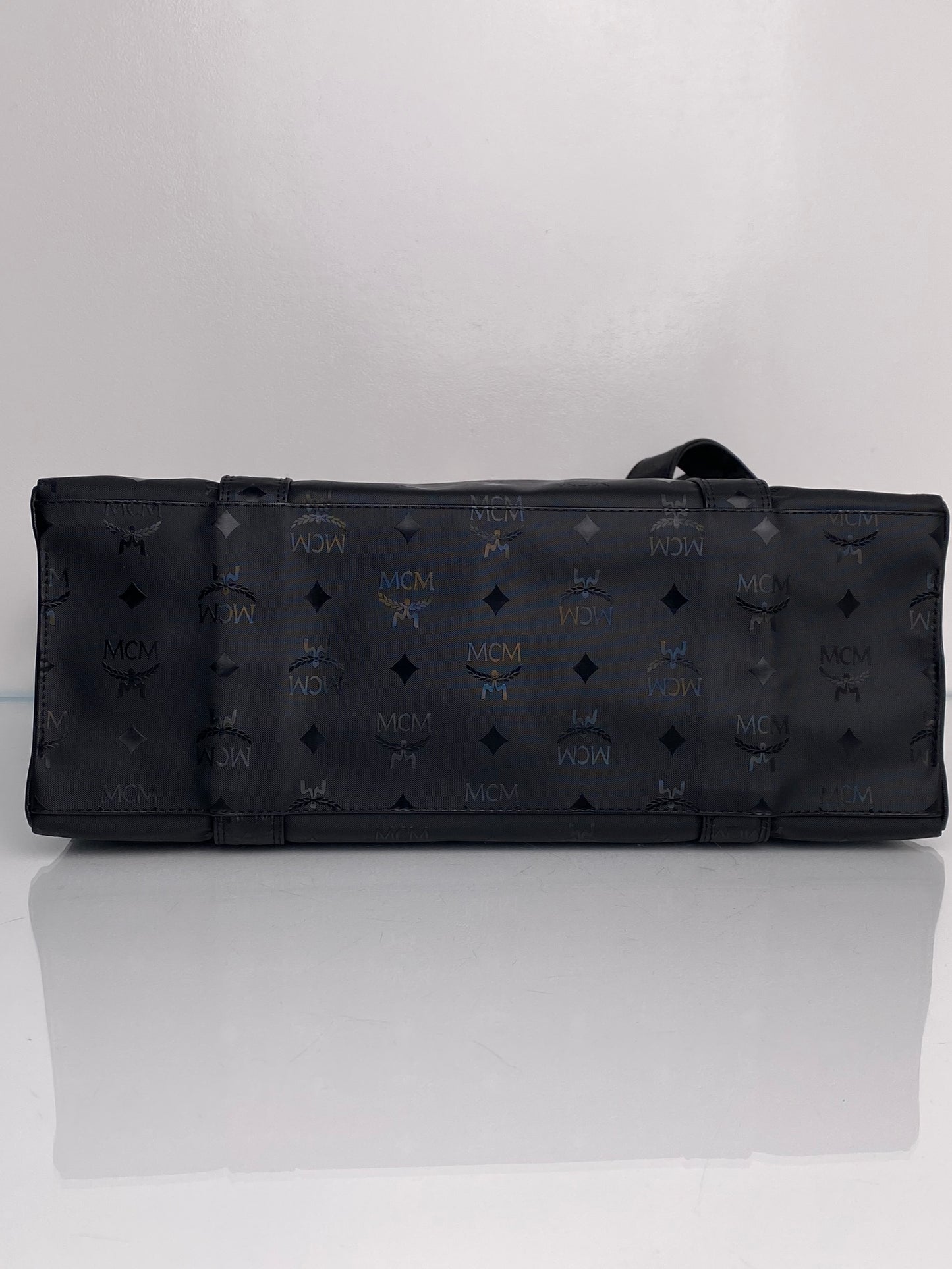 MCM Black Vinly Tote