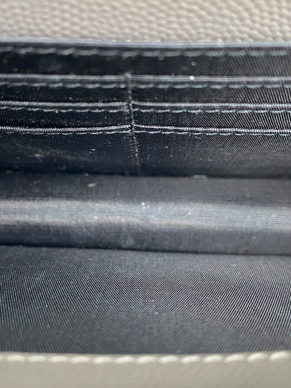 Saint Laurent Urban Grey Cassandre Chain Wallet Bag GHW
