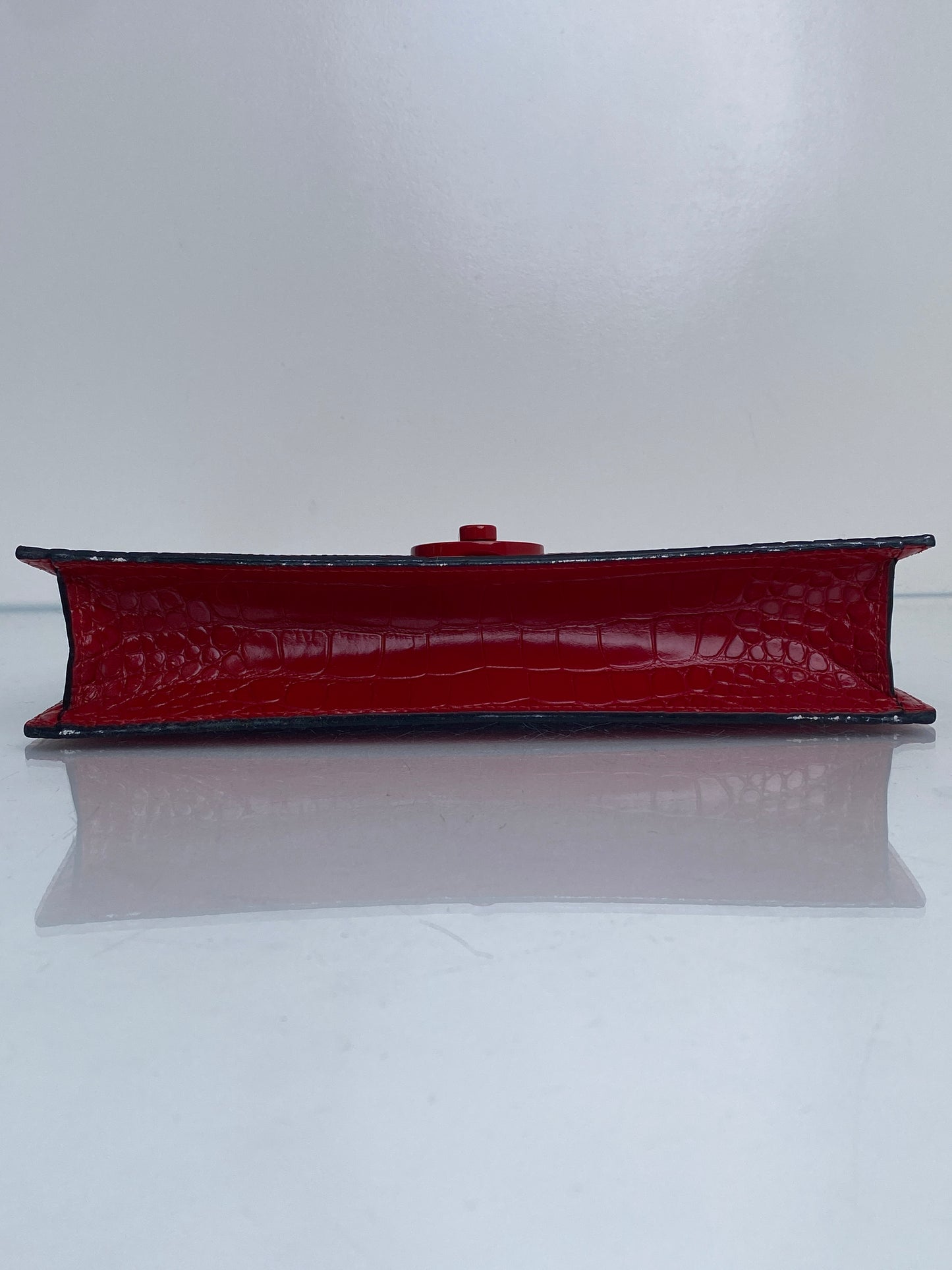 Christian Louboutin Red Elisa Baguette SHW