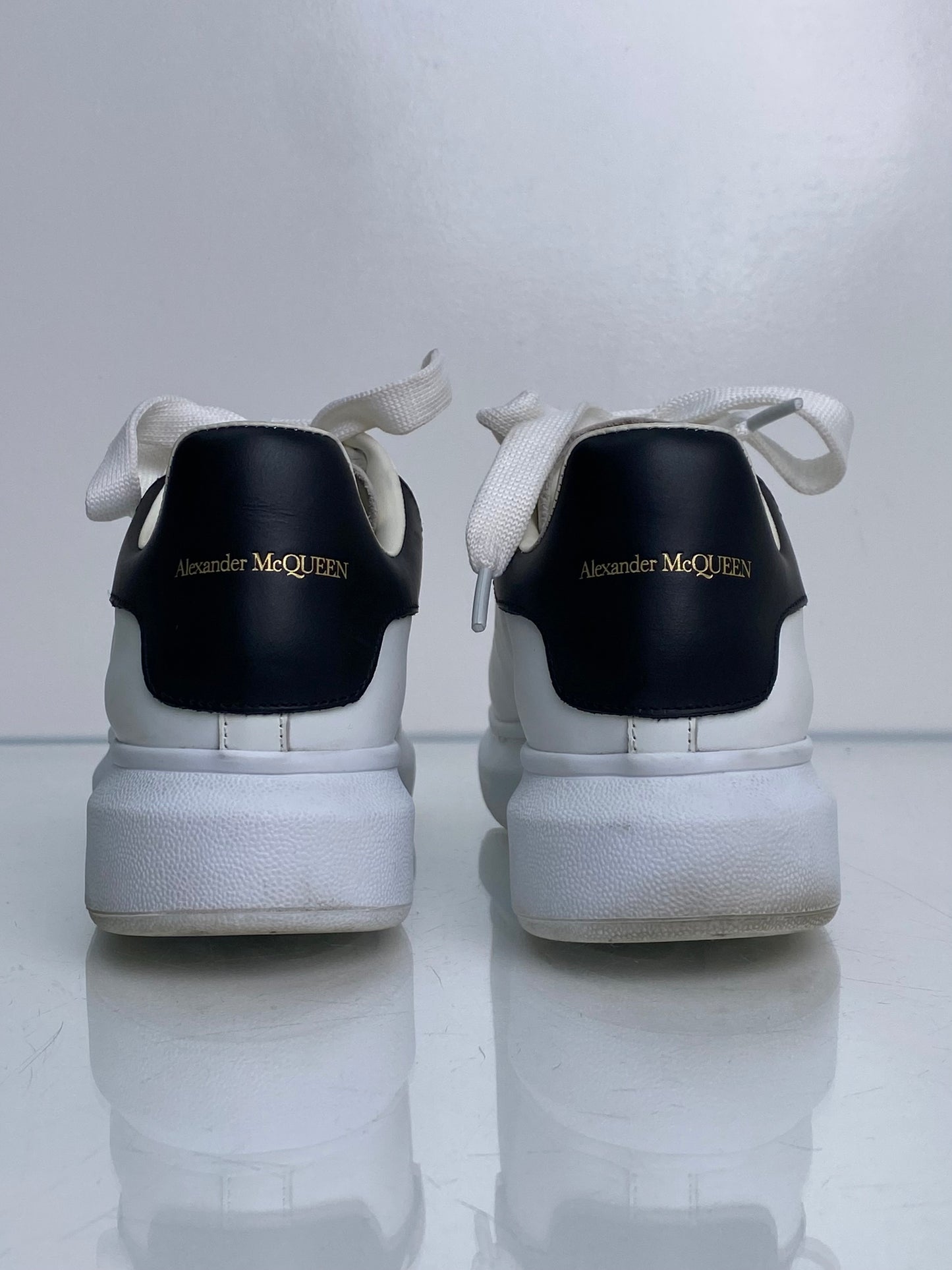 Alexander McQueen White Oversized Sneakers, 39