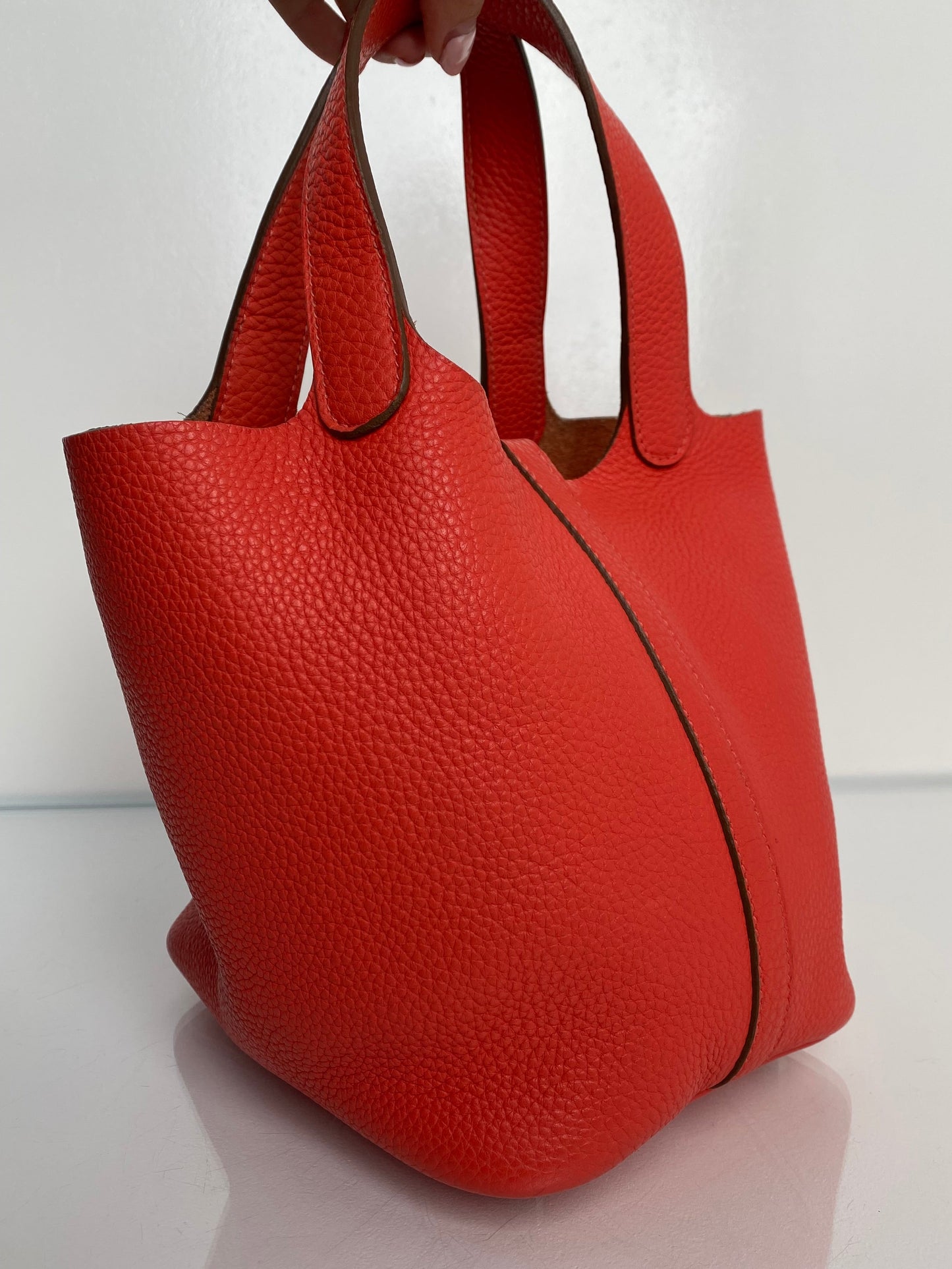 Hermes Picotin 18 Cappucine Clemence PHW