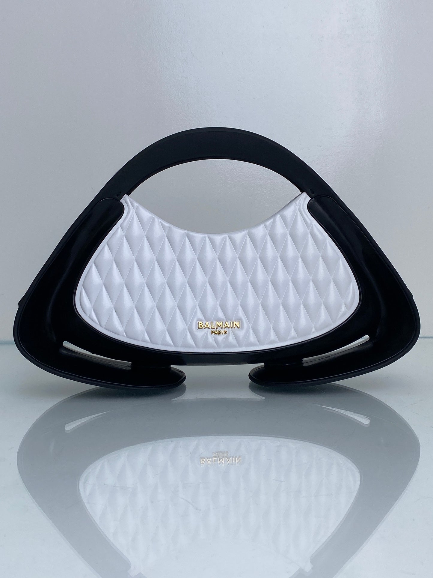 Balmain Black & White Jolie Madame Bag GHW
