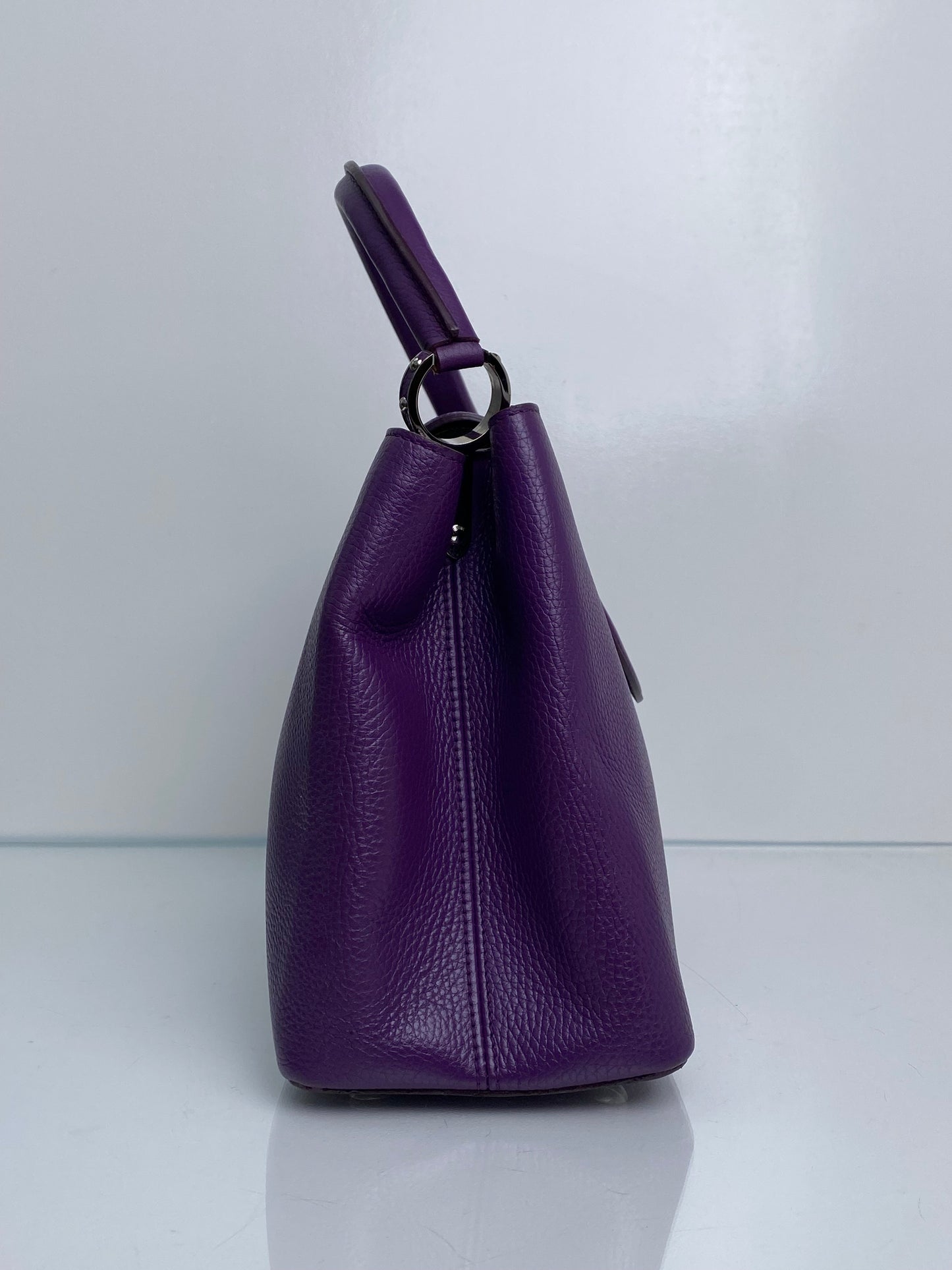 Louis Vuitton Purple Violet Capuccine MM SHW