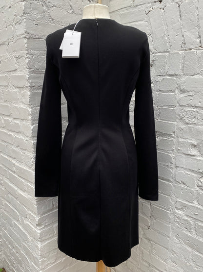 Givenchy Black & White Beaded Cut Out Dress, XL