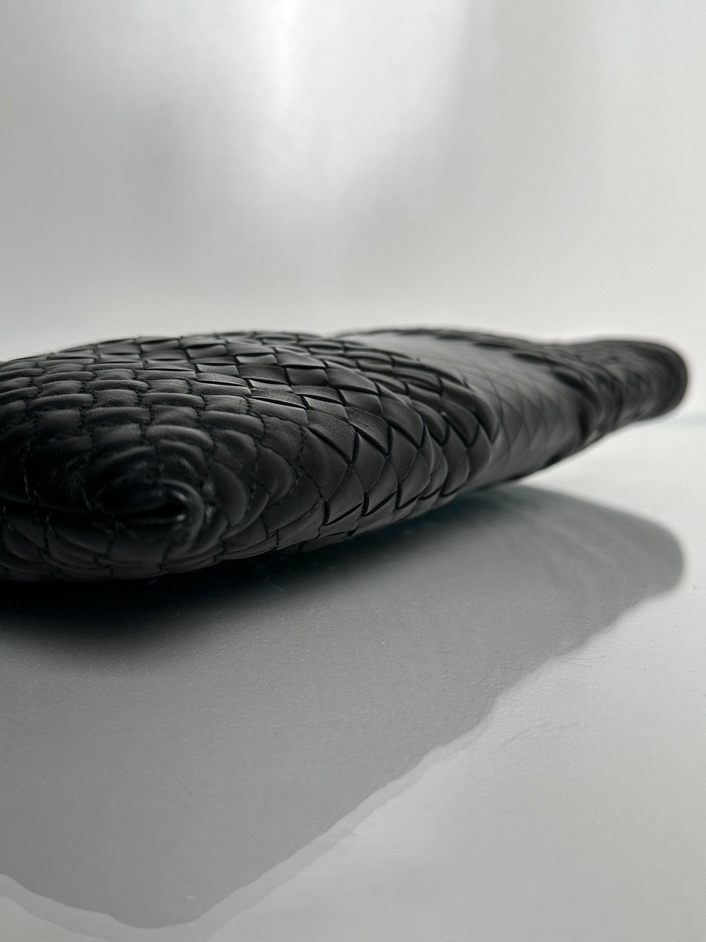 Bottega Veneta Black Intrecciato Clutch