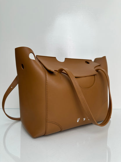 Off-White Tan Leather Tote