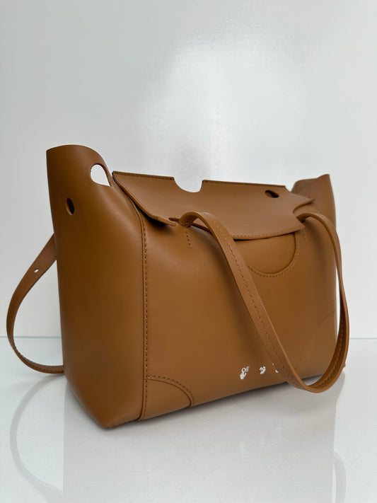 Off-White Tan Leather Tote