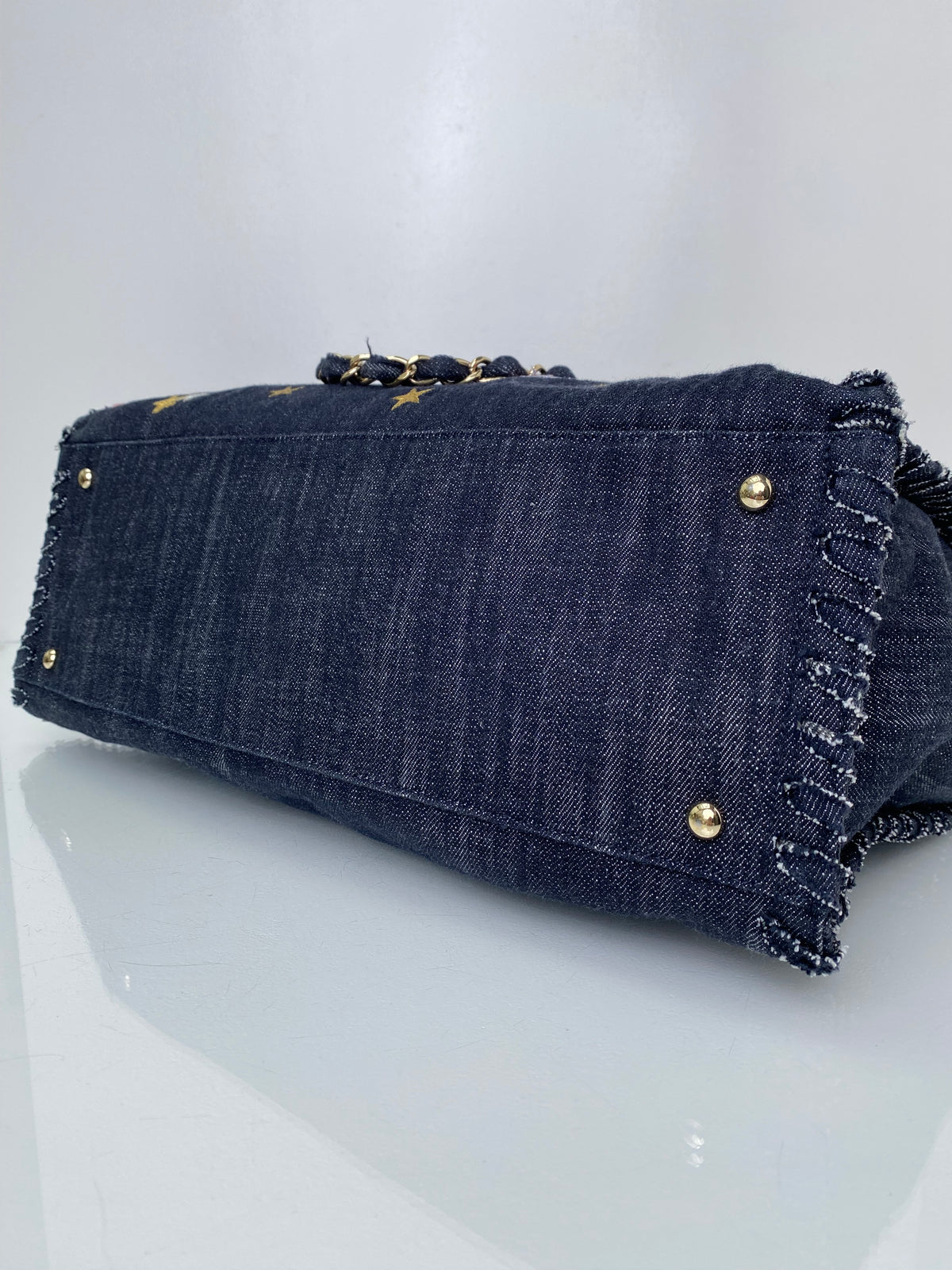 Chanel Denim & Multicolor CC Night Flight Tote Bag GHW