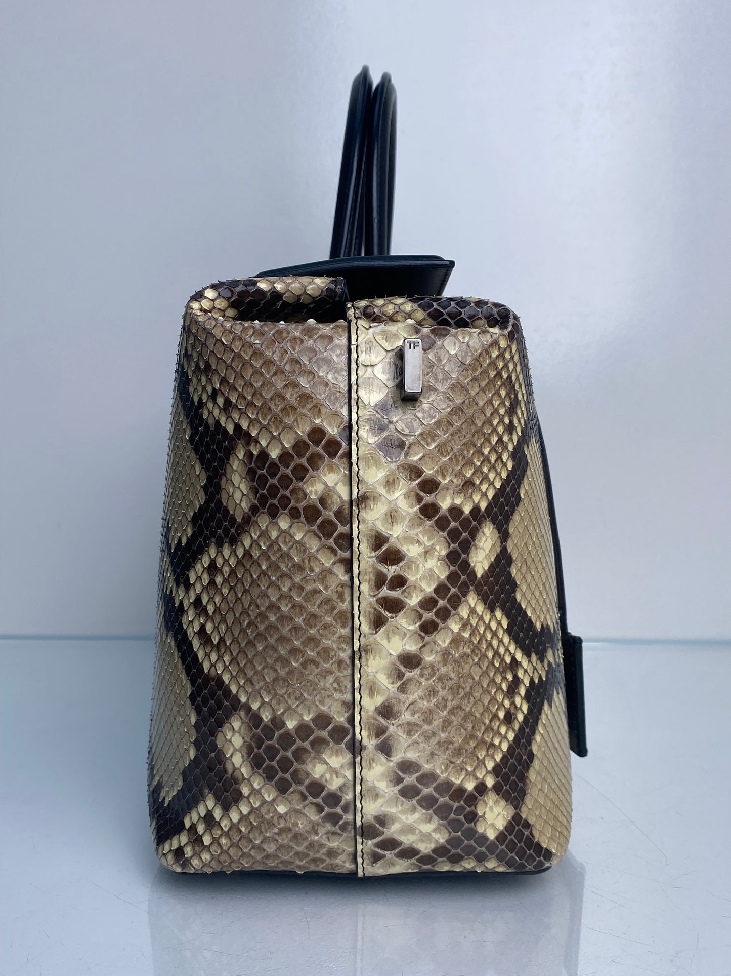 Tom Ford Black & Python Top Handle Bag RHW