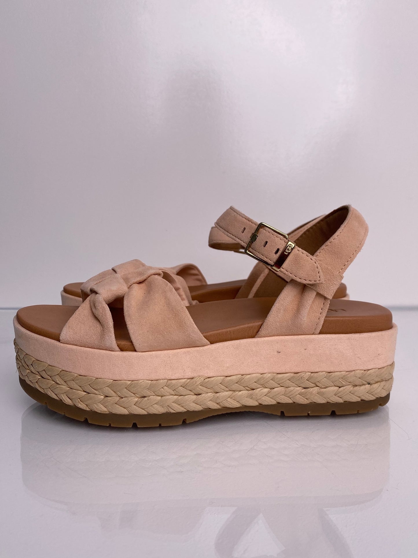 Ugg Pink Platform Sandals, 8.5