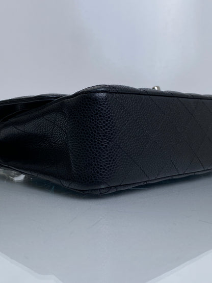 Chanel Black Caviar Classic Medium Flap Bag SHW
