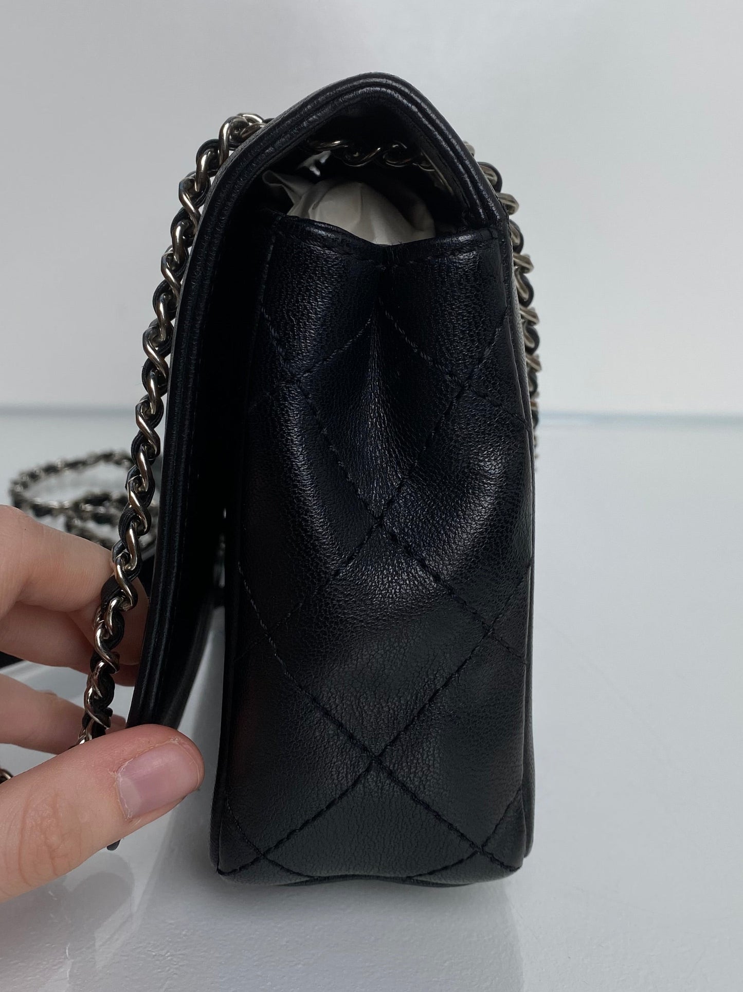 Chanel Black Mademoiselle Flap Bag SHW