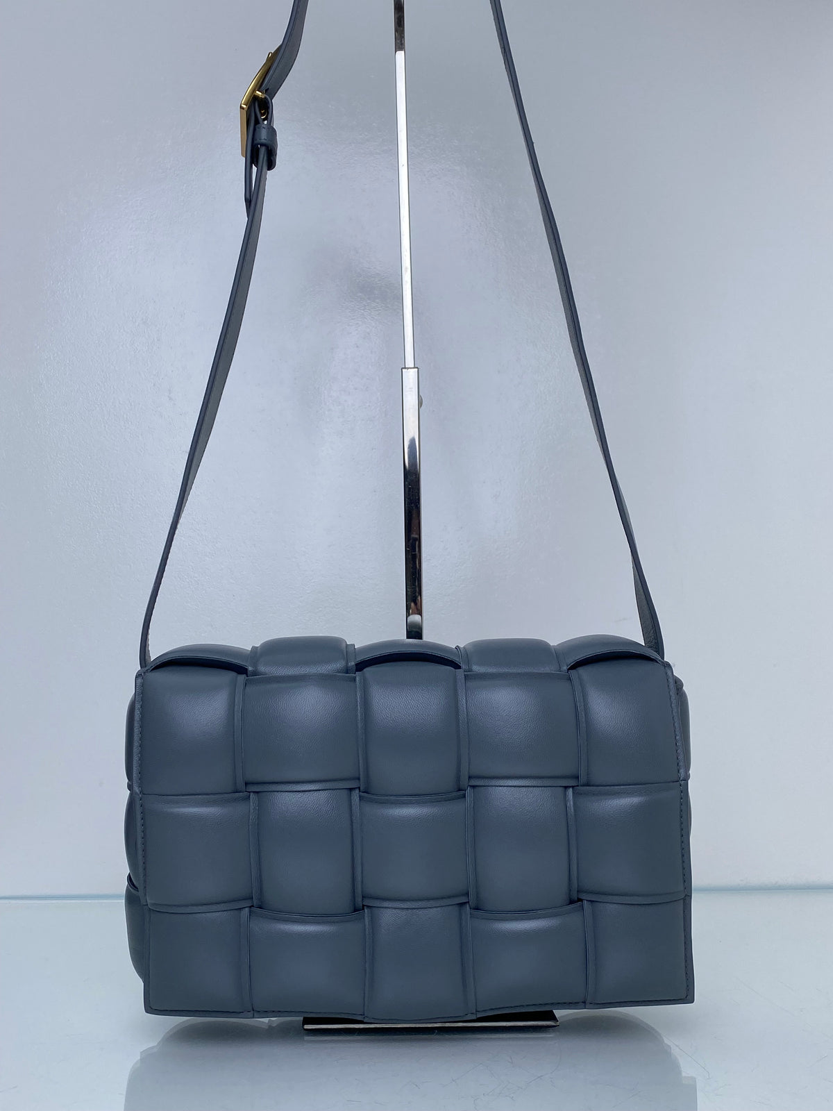 Bottega Veneta Thunder Grey Padded Cassette Bag GHW