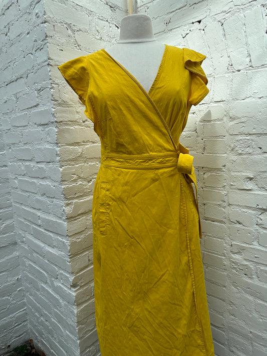 ALC Yellow Wrap Dress, 16