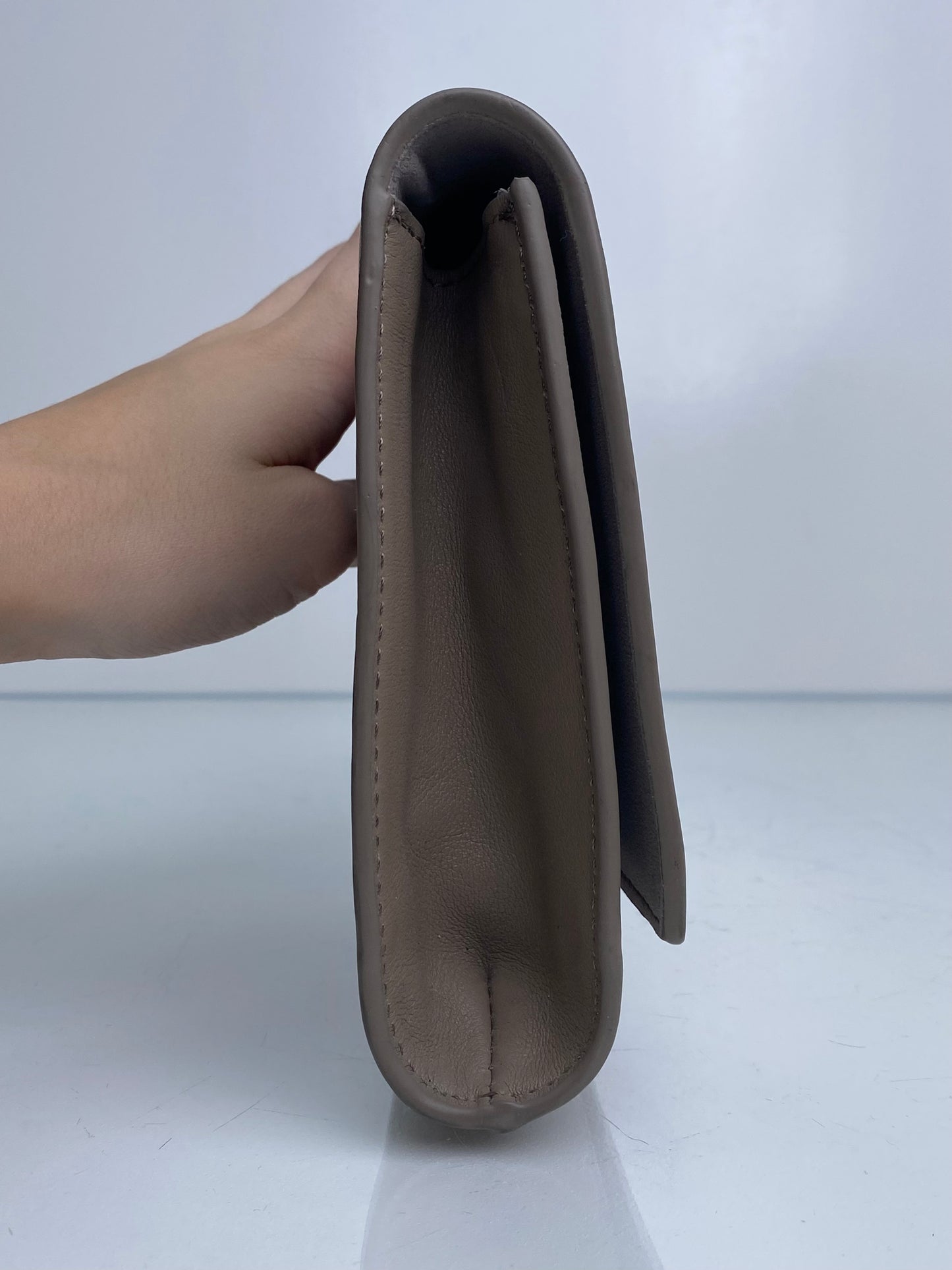 Saint Laurent Taupe Chyc Clutch GHW